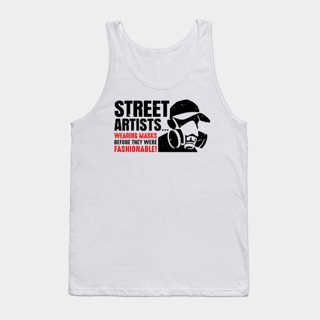 Street artists wearing masks before they were fashionable Tank Top by Fomah